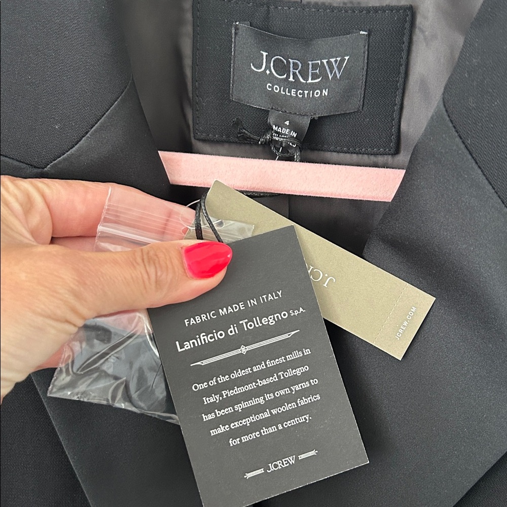 JCrew Collection Double-breasted blazer in Italian tuxedo wool, NWT - Picture 8 of 12